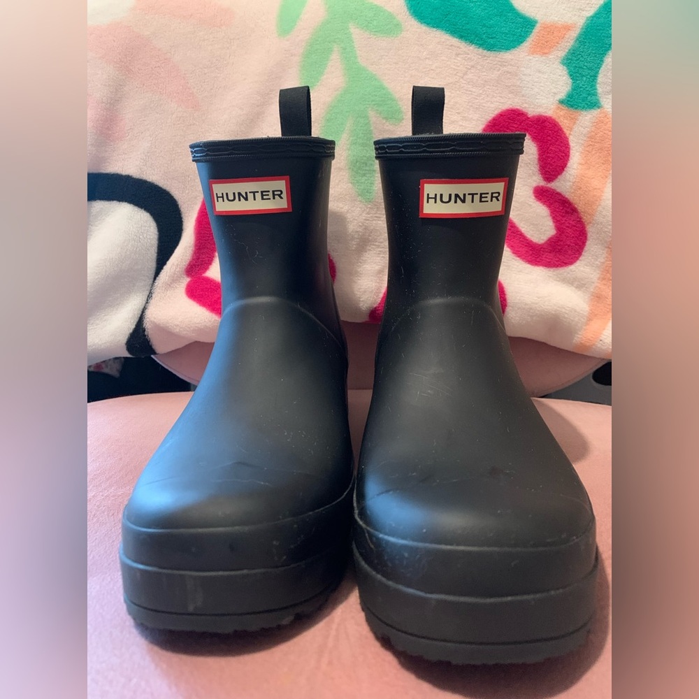 Hunter play short rain boots